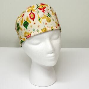 Handmade Dental Medical Christmas Festive Unisex One Size Scrub Hat Surgical Cap